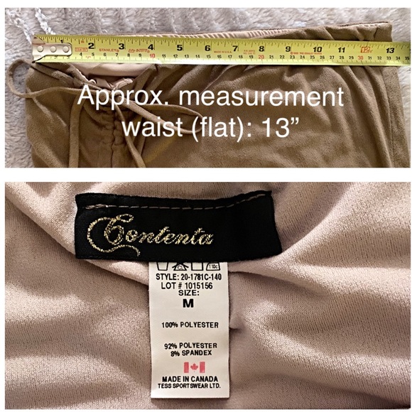 CONVERTIBLE TAN SKIRT / DRESS; MICROFIBER-FEEL; M! - Picture 4 of 4